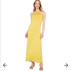 LA Made Yellow Halter Dress